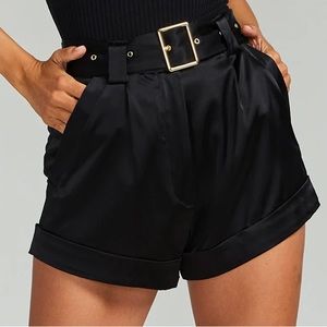 Generation Love Black Satin shorts! Worn once! Pristine condition!